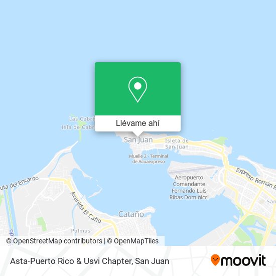 Mapa de Asta-Puerto Rico & Usvi Chapter