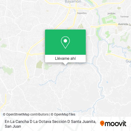 Mapa de En La Cancha D La Octava Sección D Santa Juanita