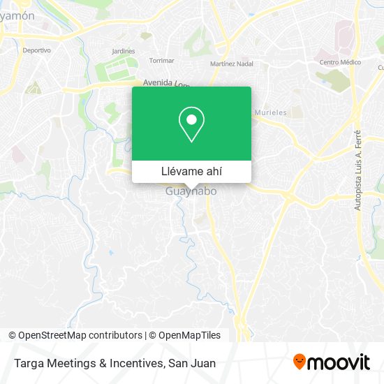 Mapa de Targa Meetings & Incentives