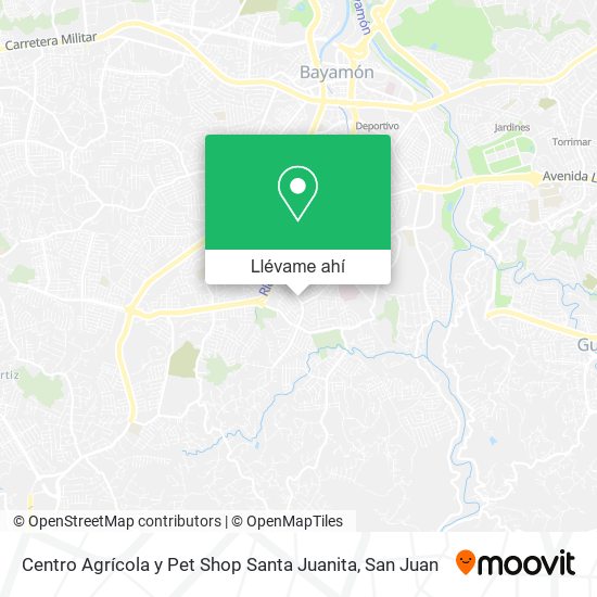Mapa de Centro Agrícola y Pet Shop Santa Juanita