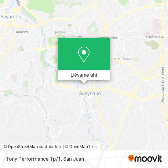 Mapa de Tony Performance-Tp/1