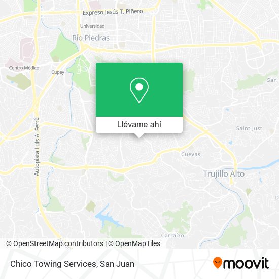 Mapa de Chico Towing Services