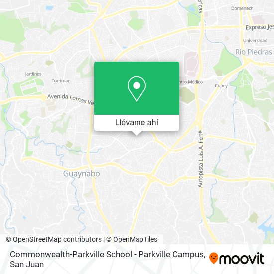 Mapa de Commonwealth-Parkville School - Parkville Campus