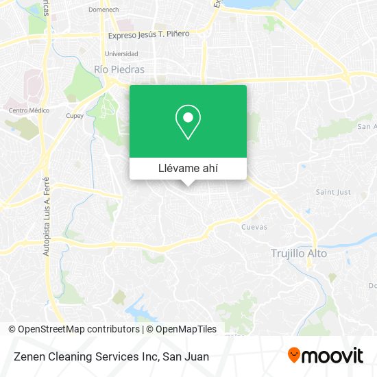 Mapa de Zenen Cleaning Services Inc