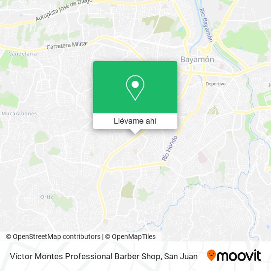 Mapa de Víctor Montes Professional Barber Shop