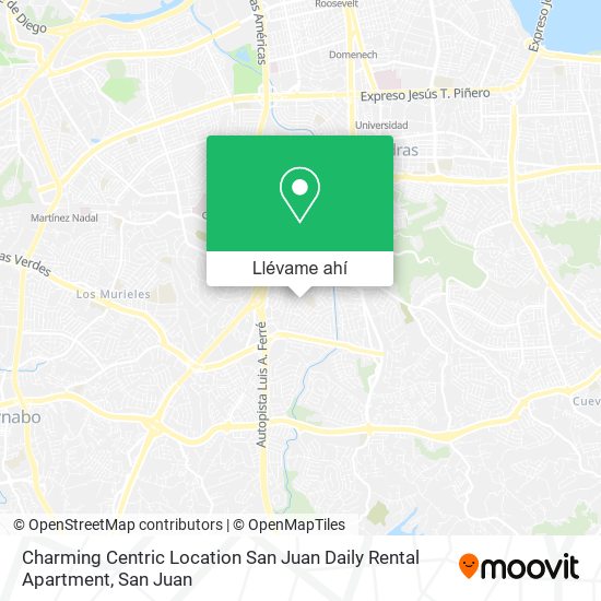 Mapa de Charming Centric Location San Juan Daily Rental Apartment