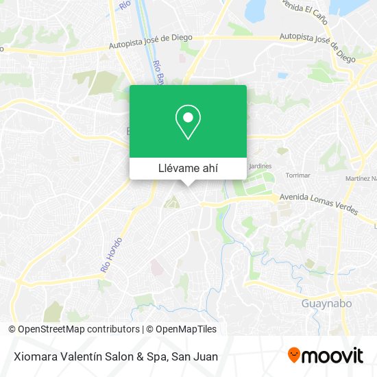 Mapa de Xiomara Valentín Salon & Spa