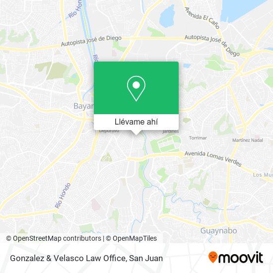 Mapa de Gonzalez & Velasco Law Office