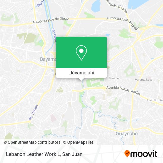 Mapa de Lebanon Leather Work L