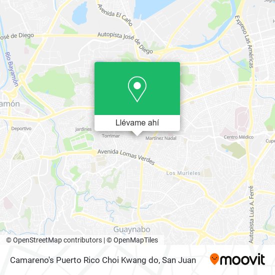 Mapa de Camareno's Puerto Rico Choi Kwang do