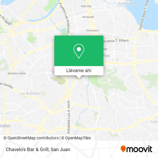 Mapa de Chavelo's Bar & Grill