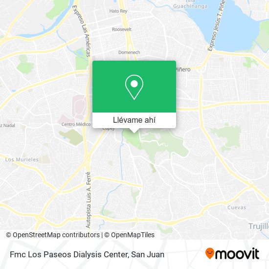 Mapa de Fmc Los Paseos Dialysis Center