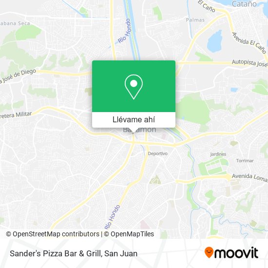 Mapa de Sander's Pizza Bar & Grill
