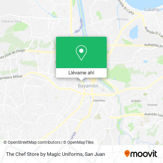 Mapa de The Chef Store by Magic Uniforms