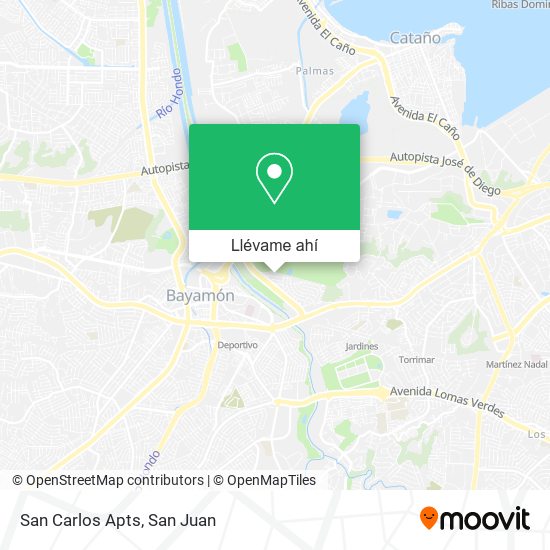 Mapa de San Carlos Apts