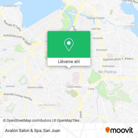Mapa de Avalón Salon & Spa