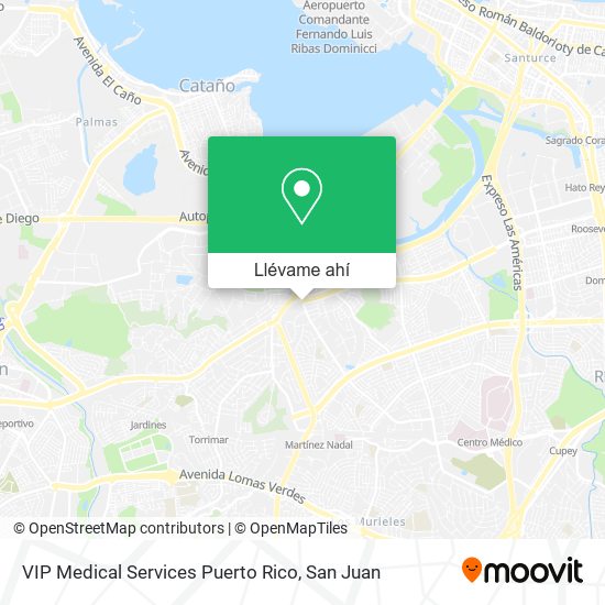 Mapa de VIP Medical Services Puerto Rico