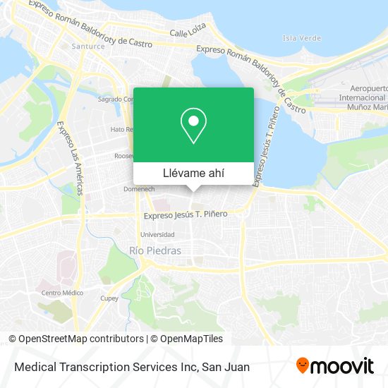 Mapa de Medical Transcription Services Inc