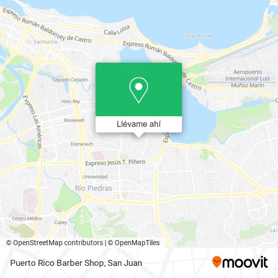 Mapa de Puerto Rico Barber Shop