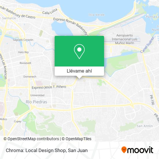 Mapa de Chroma: Local Design Shop