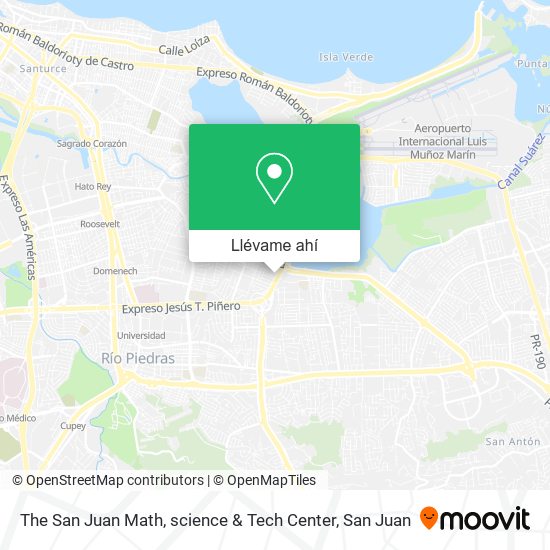 Mapa de The San Juan Math, science & Tech Center