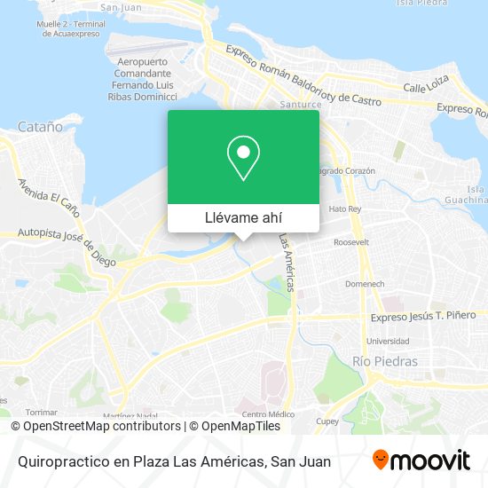 Mapa de Quiropractico en Plaza Las Américas