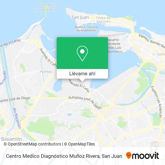Mapa de Centro Medico Diagnóstico Muñoz Rivera