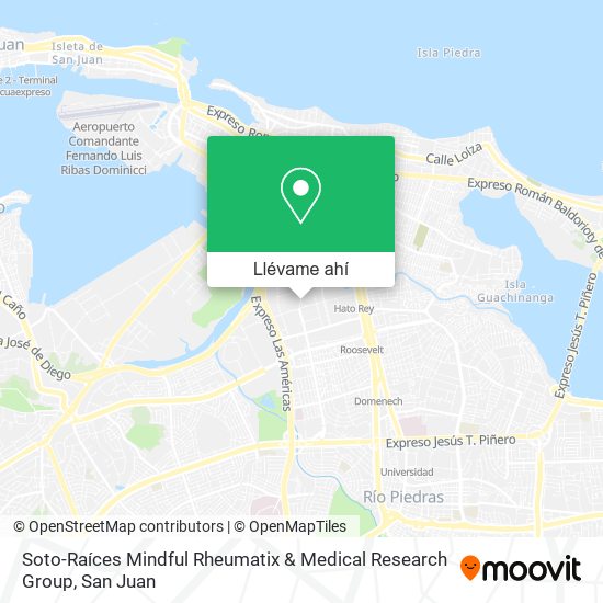 Mapa de Soto-Raíces Mindful Rheumatix & Medical Research Group