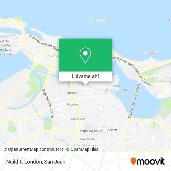 Mapa de Naild It London
