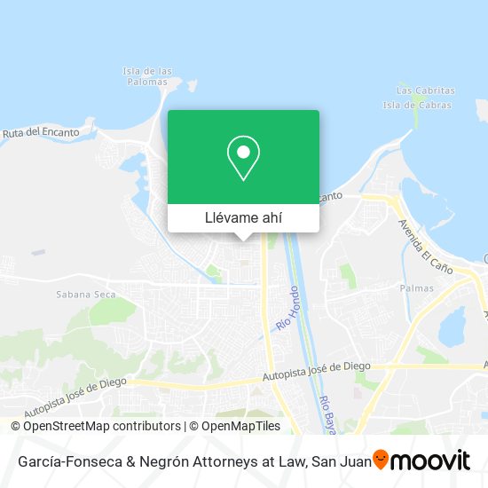 Mapa de García-Fonseca & Negrón Attorneys at Law