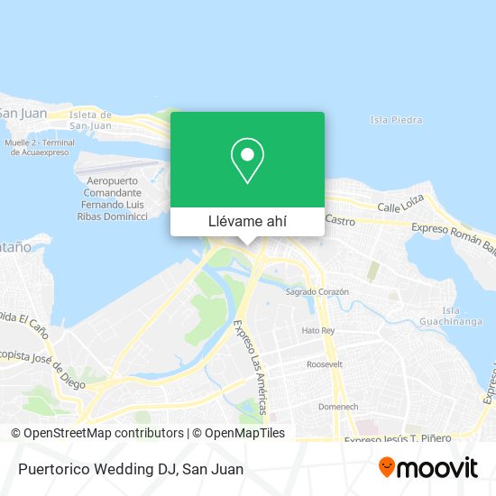 Mapa de Puertorico Wedding DJ