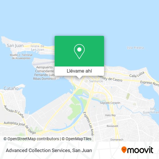 Mapa de Advanced Collection Services