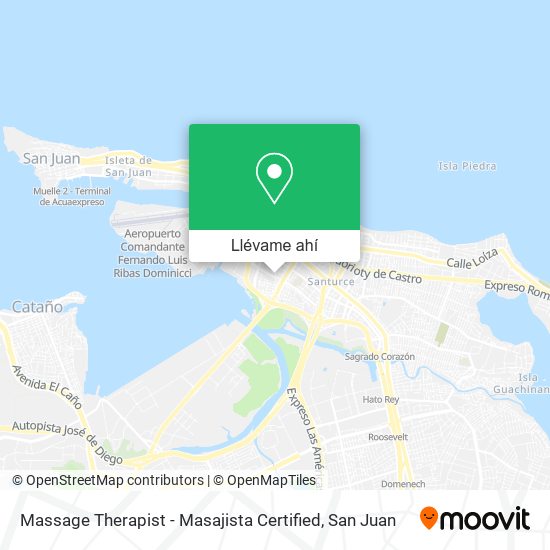 Mapa de Massage Therapist - Masajista Certified