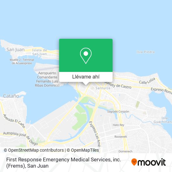 Mapa de First Response Emergency Medical Services, inc. (Frems)