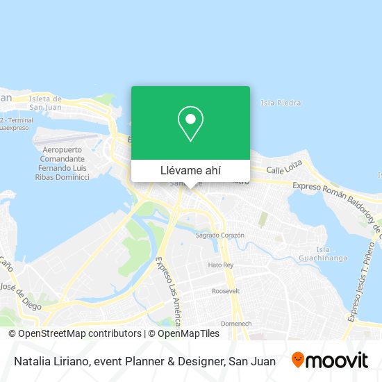 Mapa de Natalia Liriano, event Planner & Designer