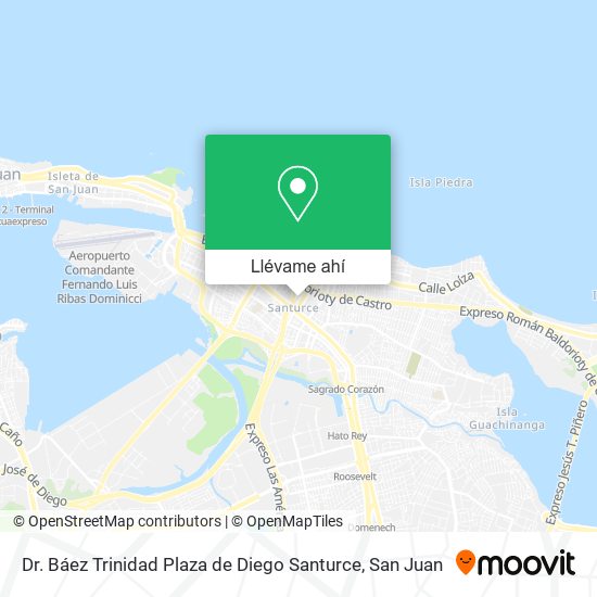 Mapa de Dr. Báez Trinidad Plaza de Diego Santurce
