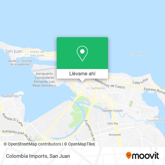 Mapa de Colombia Imports