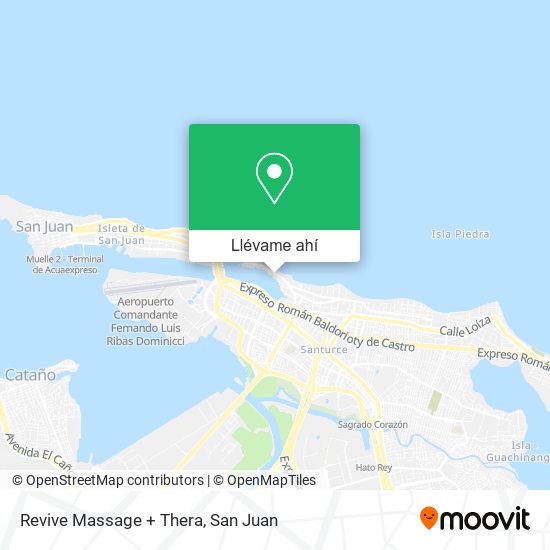 Mapa de Revive Massage + Thera