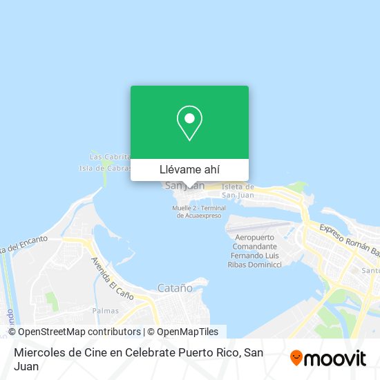 Mapa de Miercoles de Cine en Celebrate Puerto Rico