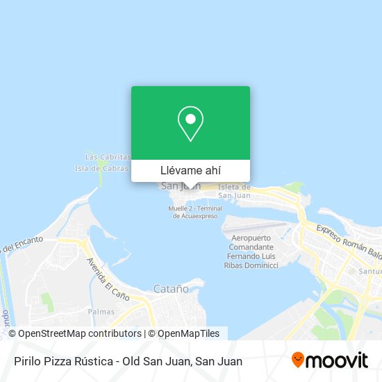 Mapa de Pirilo Pizza Rústica - Old San Juan