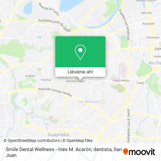 Mapa de Smile Dental Wellness - Inés M. Acarón, dentista