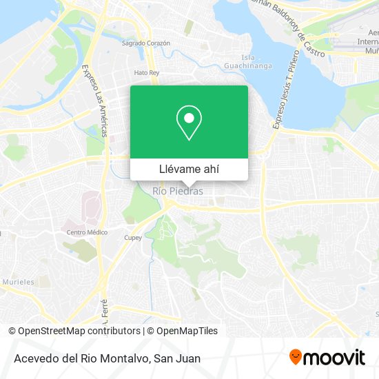 Mapa de Acevedo del Rio Montalvo