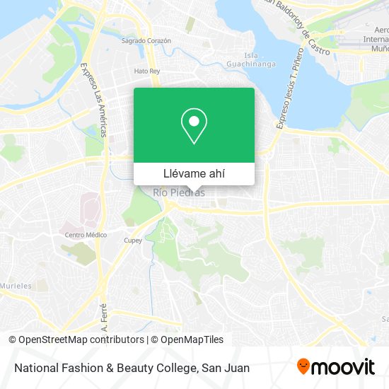 Mapa de National Fashion & Beauty College