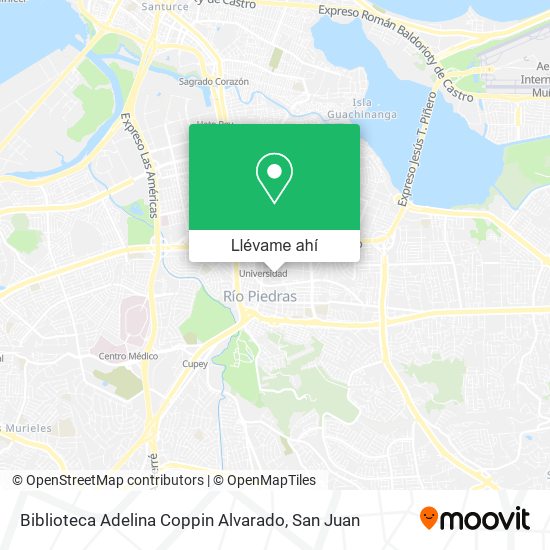 Mapa de Biblioteca Adelina Coppin Alvarado