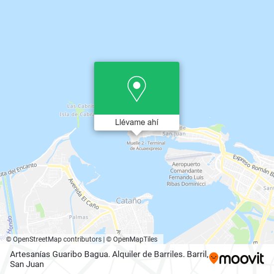 Mapa de Artesanías Guaribo Bagua. Alquiler de Barriles. Barril