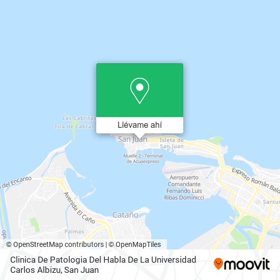 Mapa de Clinica De Patologia Del Habla De La Universidad Carlos Albizu