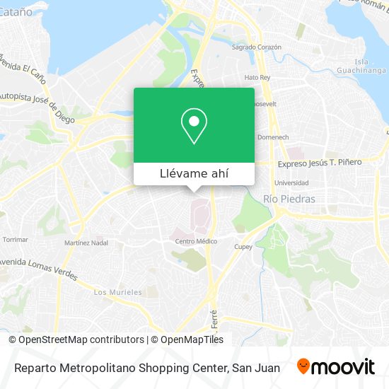 Mapa de Reparto Metropolitano Shopping Center