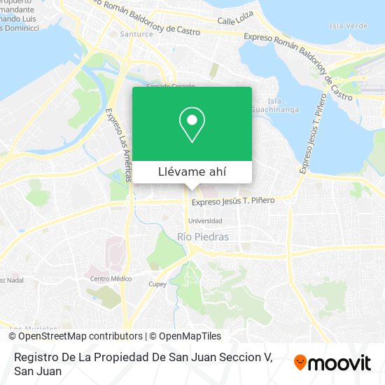 Mapa de Registro De La Propiedad De San Juan Seccion V