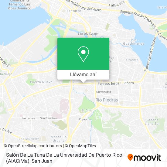 Mapa de Salón De La Tuna De La Universidad De Puerto Rico (AlACiMa)