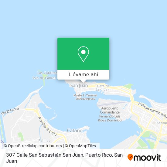 Mapa de 307 Calle San Sebastián San Juan, Puerto Rico